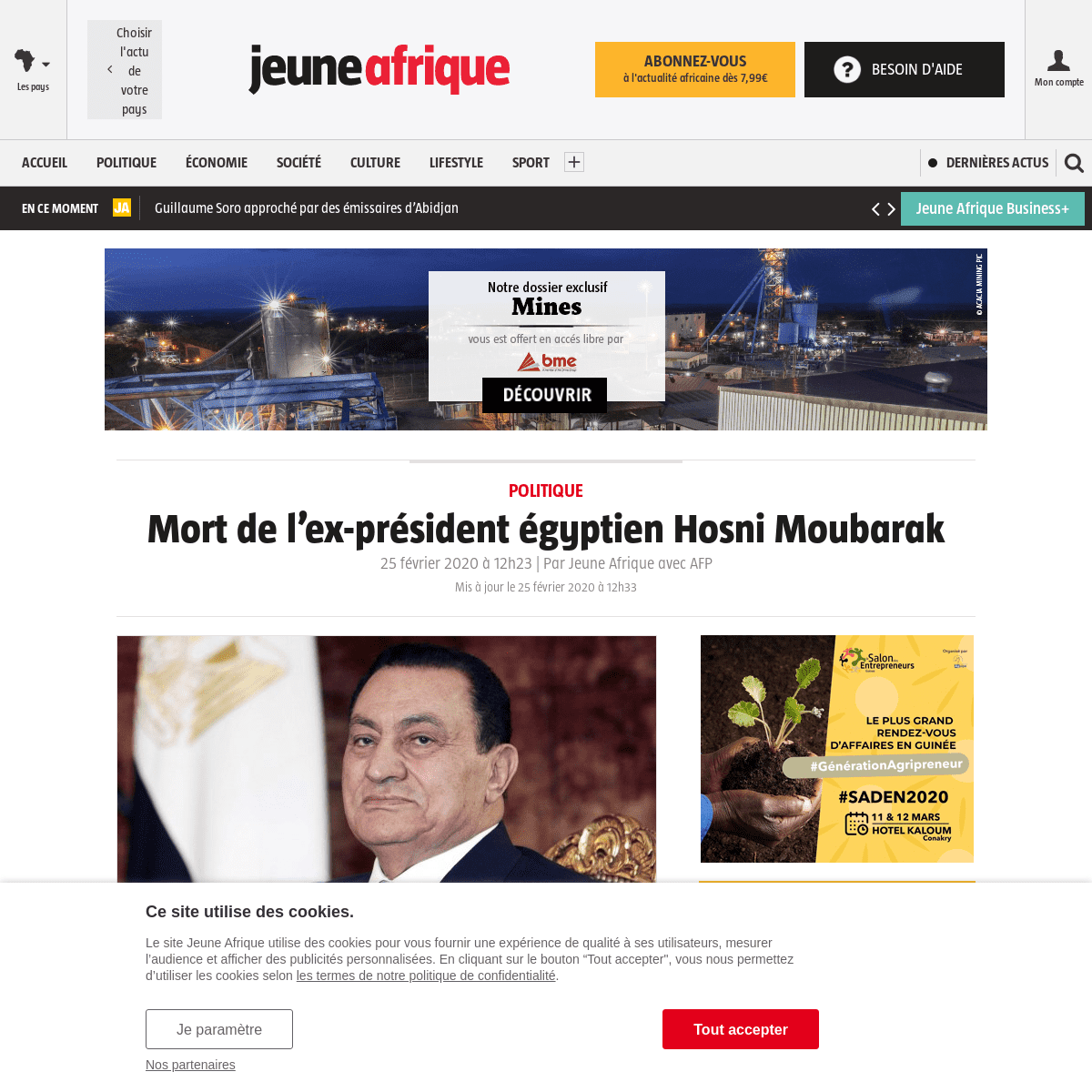 A complete backup of www.jeuneafrique.com/901681/politique/mort-de-lex-president-egyptien-hosni-moubarak/