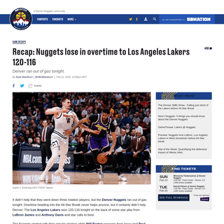 A complete backup of www.denverstiffs.com/game-recap/2020/2/12/21135746/recap-nuggets-lose-in-overtime-to-los-angeles-lakers-120