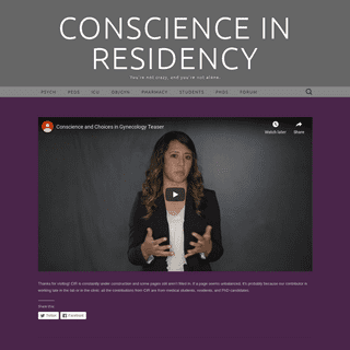 A complete backup of conscienceinresidency.com