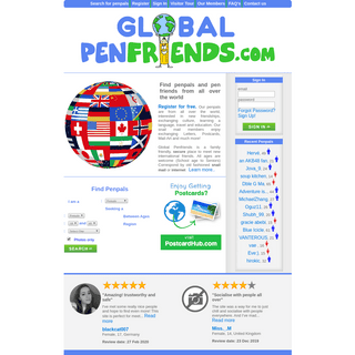 A complete backup of globalpenfriends.com