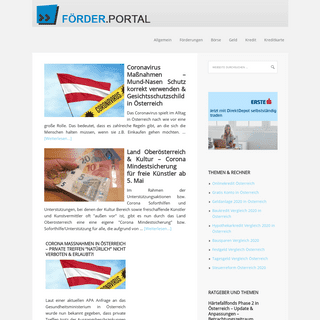 A complete backup of foerderportal.at