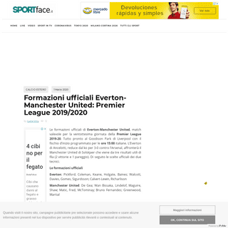 A complete backup of www.sportface.it/calcio/calcio-estero/formazioni-ufficiali-everton-manchester-united-premier-league-2019-20