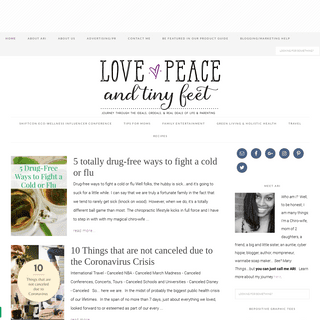 A complete backup of lovepeaceandtinyfeet.com