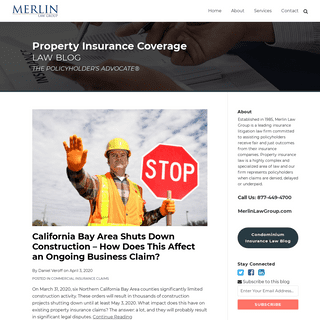 Property Insurance Coverage Law Blog - Merlin Law Group - Insurance & Federal Legislation for Property Owners
