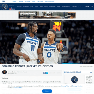 A complete backup of www.nba.com/timberwolves/news/scouting-report-wolves-celtics-2-21-2020