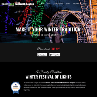Winter Festival of Lights - Lighting Displays, Shows, Events - Niagara Falls
