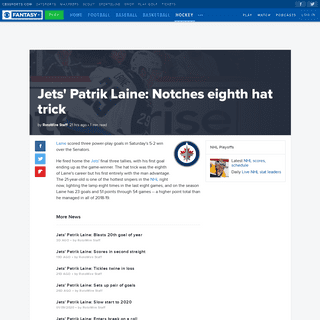 A complete backup of www.cbssports.com/fantasy/hockey/news/jets-patrik-laine-notches-eighth-hat-trick/