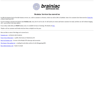 A complete backup of brainiac.com