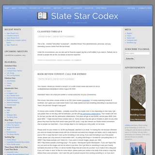 A complete backup of slatestarcodex.com