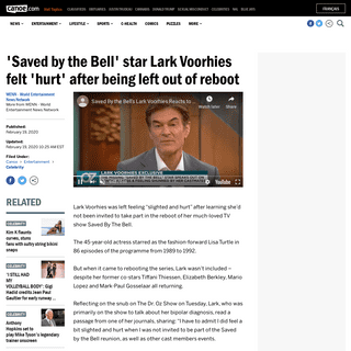 A complete backup of canoe.com/entertainment/celebrity/saved-by-the-bell-star-lark-voorhies-felt-hurt-after-being-left-out-of-re