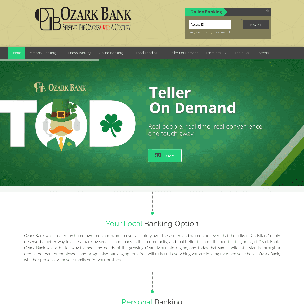 A complete backup of ozarkbank.com