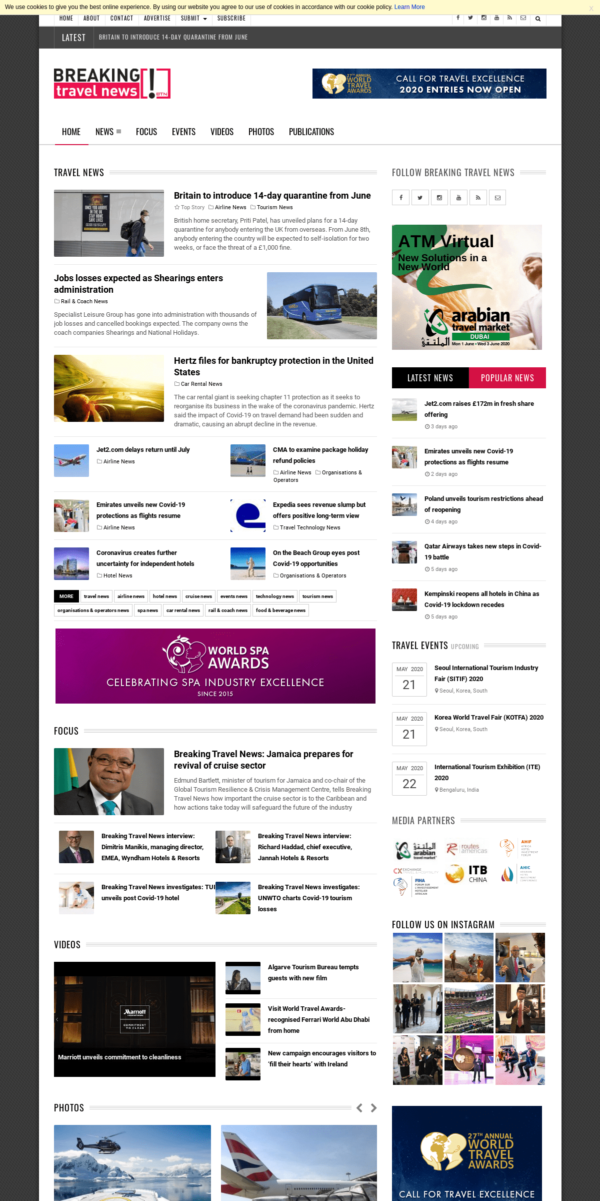 A complete backup of breakingtravelnews.com