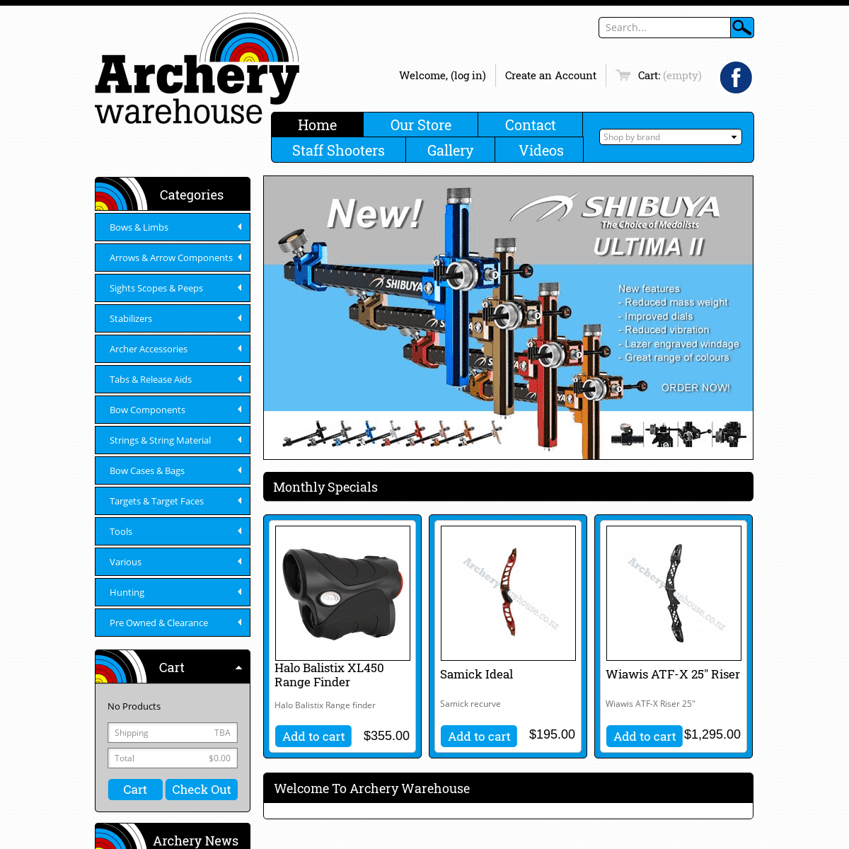 A complete backup of archerywarehouse.co.nz