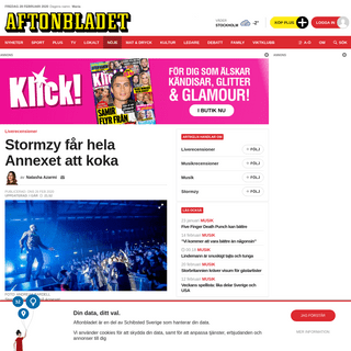 A complete backup of www.aftonbladet.se/nojesbladet/musik/a/50zqgO/stormzy-far-hela-annexet-att-koka