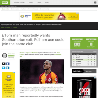 A complete backup of www.hitc.com/en-gb/2020/02/26/16m-man-reportedly-wants-southampton-exit-fulham-ace-could-join/