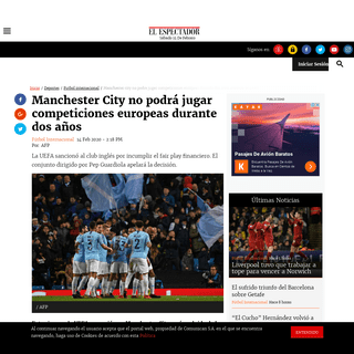 A complete backup of www.elespectador.com/deportes/futbol-internacional/manchester-city-no-podra-jugar-competiciones-europeas-du