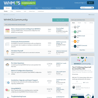 A complete backup of whmcs.community