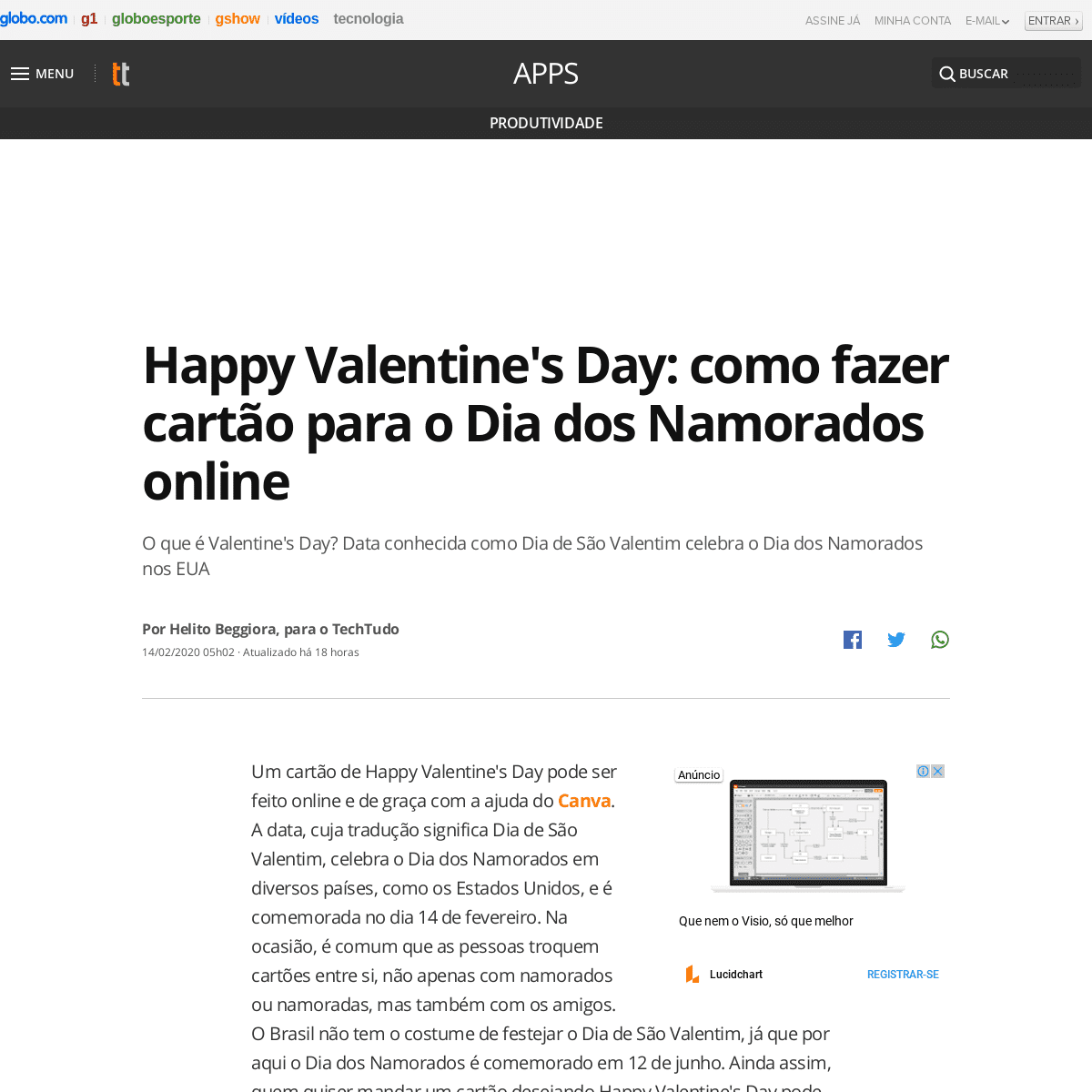 A complete backup of www.techtudo.com.br/dicas-e-tutoriais/2020/02/happy-valentines-day-como-fazer-cartao-para-o-dia-dos-namorad