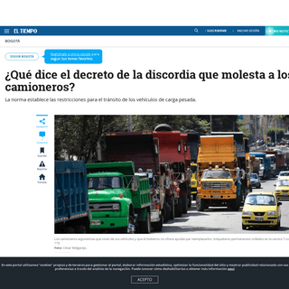 A complete backup of www.eltiempo.com/bogota/que-dice-el-decreto-por-el-que-pelean-los-camioneros-en-bogota-463466