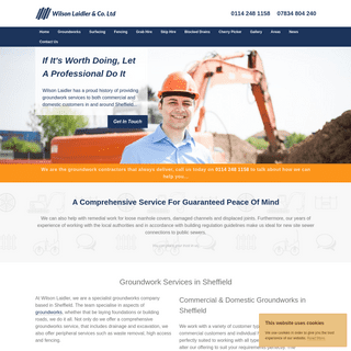 Groundworks Contractors in Sheffield - Wilson Laidler & Co