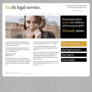 A complete backup of youthlegalserviceinc.com.au