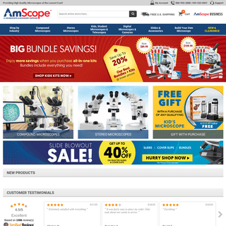 A complete backup of amscope.com