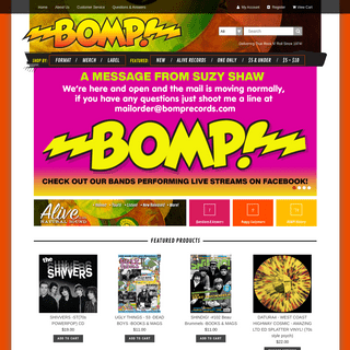 Bomp Records - Thousands of LPs & CDs from around the world. Since 1974.
