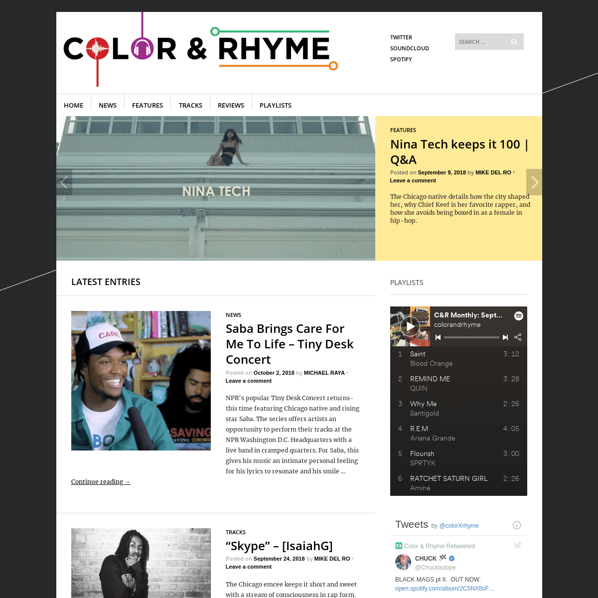 Color & Rhyme - Hip-hop and indie music blog curated for creatives.