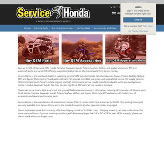 Service Honda - Motorcycle ATV & UTV Parts Wholesale.