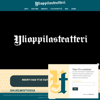 A complete backup of ylioppilasteatteri.fi