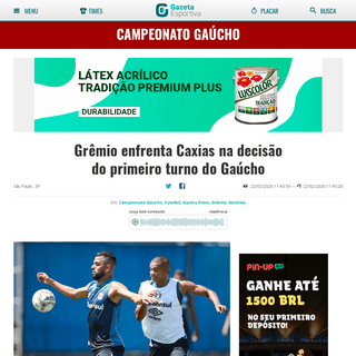 A complete backup of www.gazetaesportiva.com/todas-as-noticias/gremio-enfrenta-caxias-na-decisao-do-primeiro-turno-do-gaucho/
