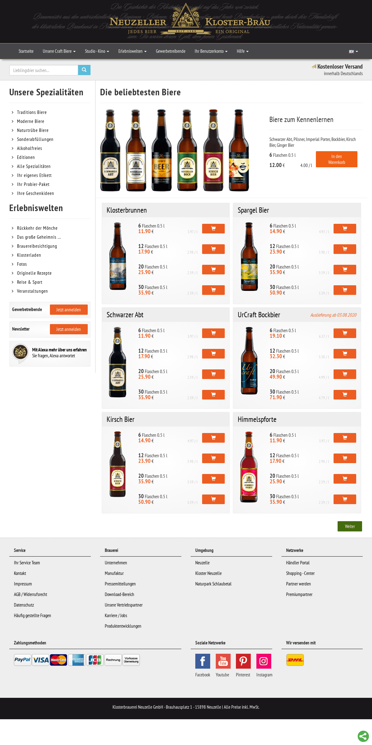 A complete backup of klosterbrauerei.com