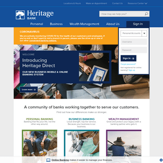 A complete backup of heritagebanknw.com