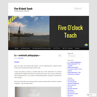 A complete backup of fiveoclockteach.com