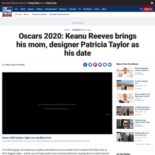 A complete backup of www.foxnews.com/entertainment/oscars-2020-keanu-reeves-mom-designer-patricia-taylor-date