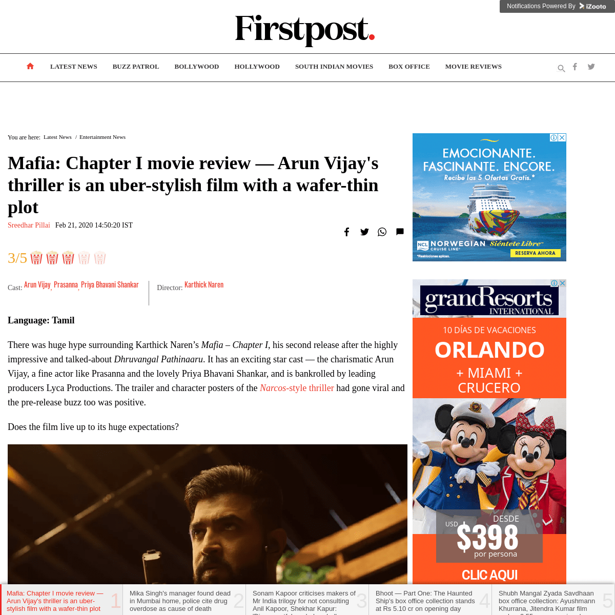 A complete backup of www.firstpost.com/entertainment/mafia-chapter-i-movie-review-arun-vijays-thriller-is-an-uber-stylish-film-w