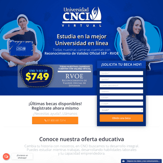 Estudia en lÃ­nea con validez Oficial SEP - RVOE - Universidad CNCI
