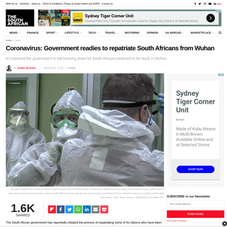 A complete backup of www.thesouthafrican.com/news/coronarivus-update-government-repatriates-south-africans-wuhan/