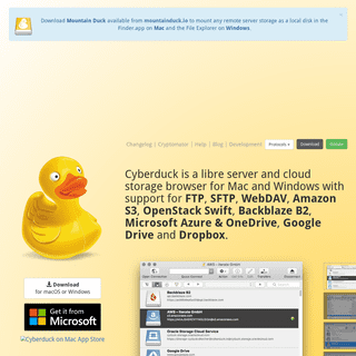 A complete backup of cyberduck.io