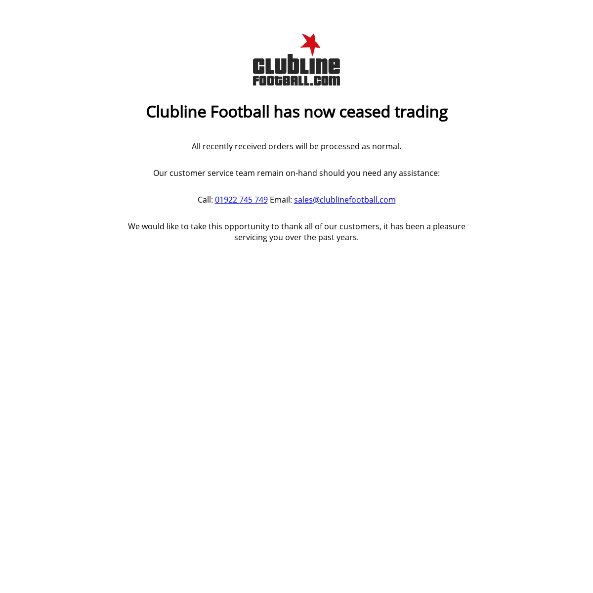 A complete backup of clublinefootball.com