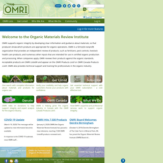 A complete backup of omri.org