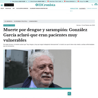 A complete backup of www.cronista.com/economiapolitica/Muerte-por-dengue-y-sarampion-Gonzalez-Garcia-aclaro-que-eran-pacientes-m