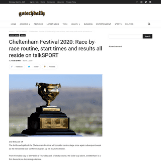 Cheltenham Festival 2020- Race-by-race routine, start times and results all reside on talkSPORT - Go Tech Daily