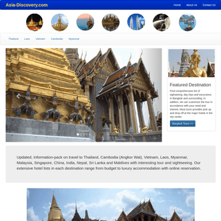 Asia Discovery - Thailand, Cambodia, Vietnam, Laos, Myanmar Tour Packages