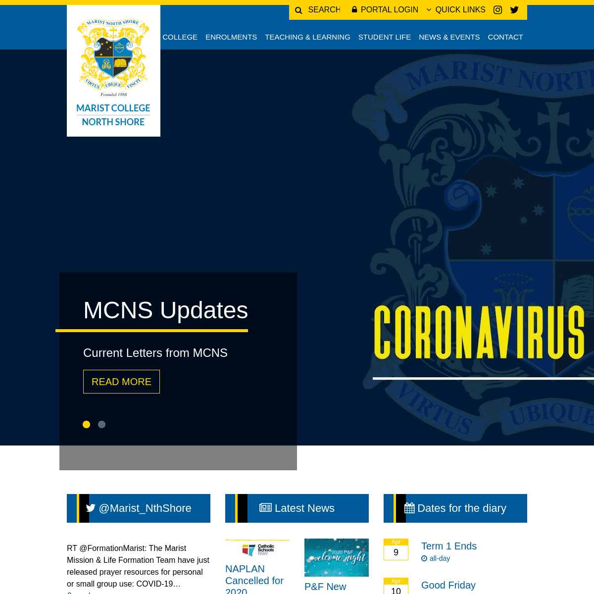 A complete backup of maristcollege.com