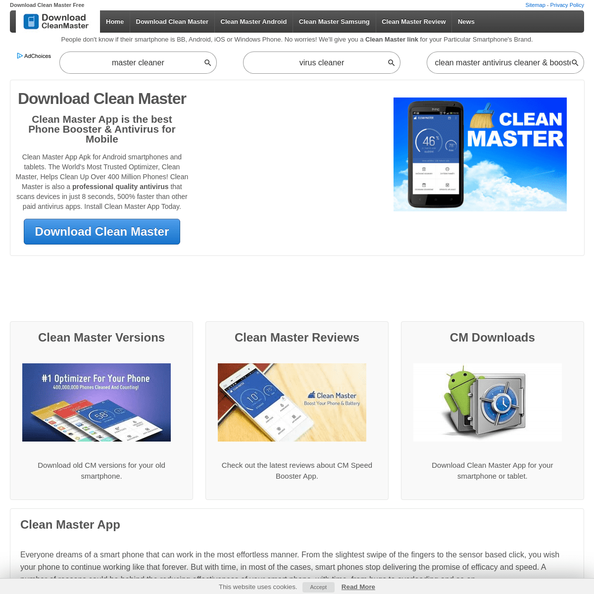 A complete backup of downloadcleanmaster.com