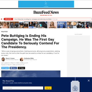 A complete backup of www.buzzfeednews.com/article/henrygomez/pete-buttigieg-ends-campaign-drops-out