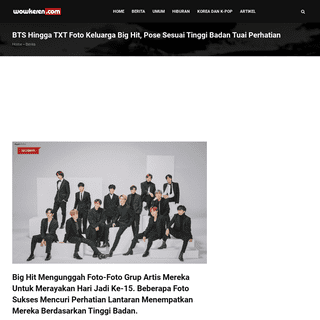 BTS Hingga TXT Foto Keluarga Big Hit, Pose Sesuai Tinggi Badan Tuai Perhatian