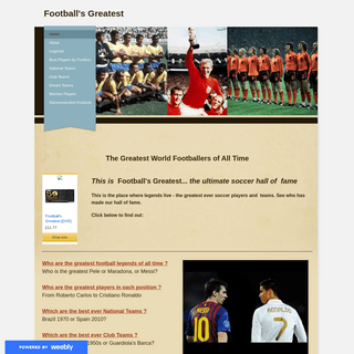 A complete backup of footballsgreatest.weebly.com