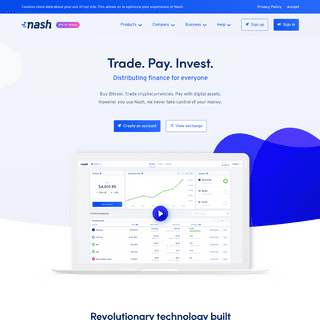 Nash - Trade. Pay. Invest.